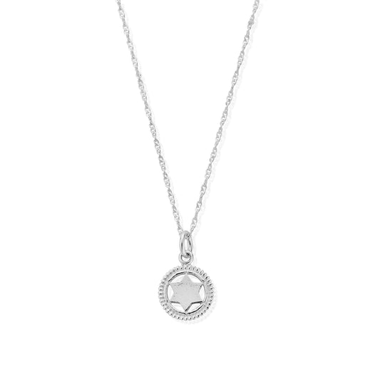 ChloBo Silver Twist Chain Heart Chakra Necklace
