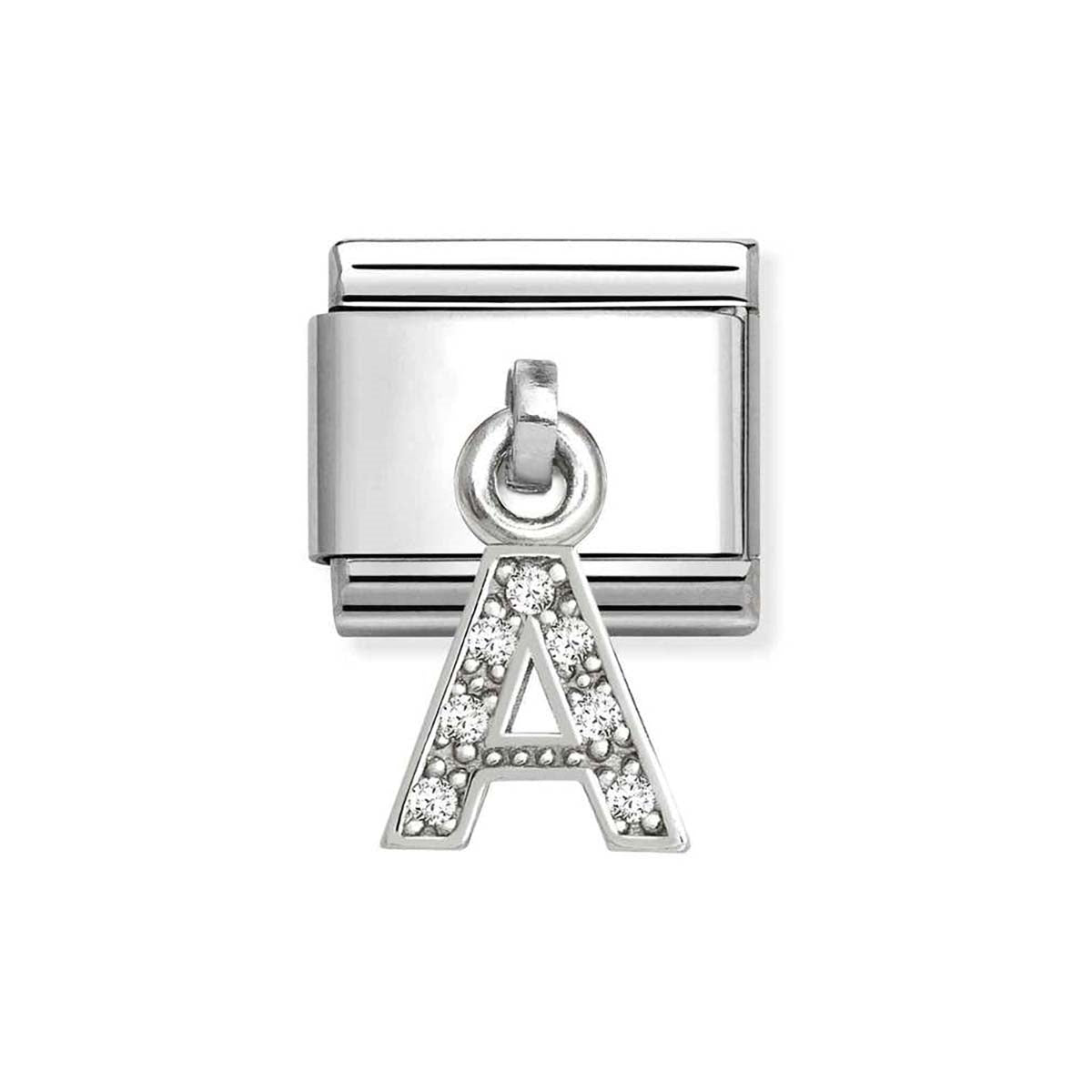 Nomination Silver CZ Dangle A Charm