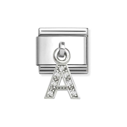 Nomination Silver CZ Dangle A Charm