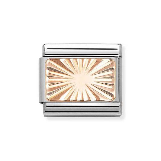 Nomination Rose Gold Diamond Plate Charm