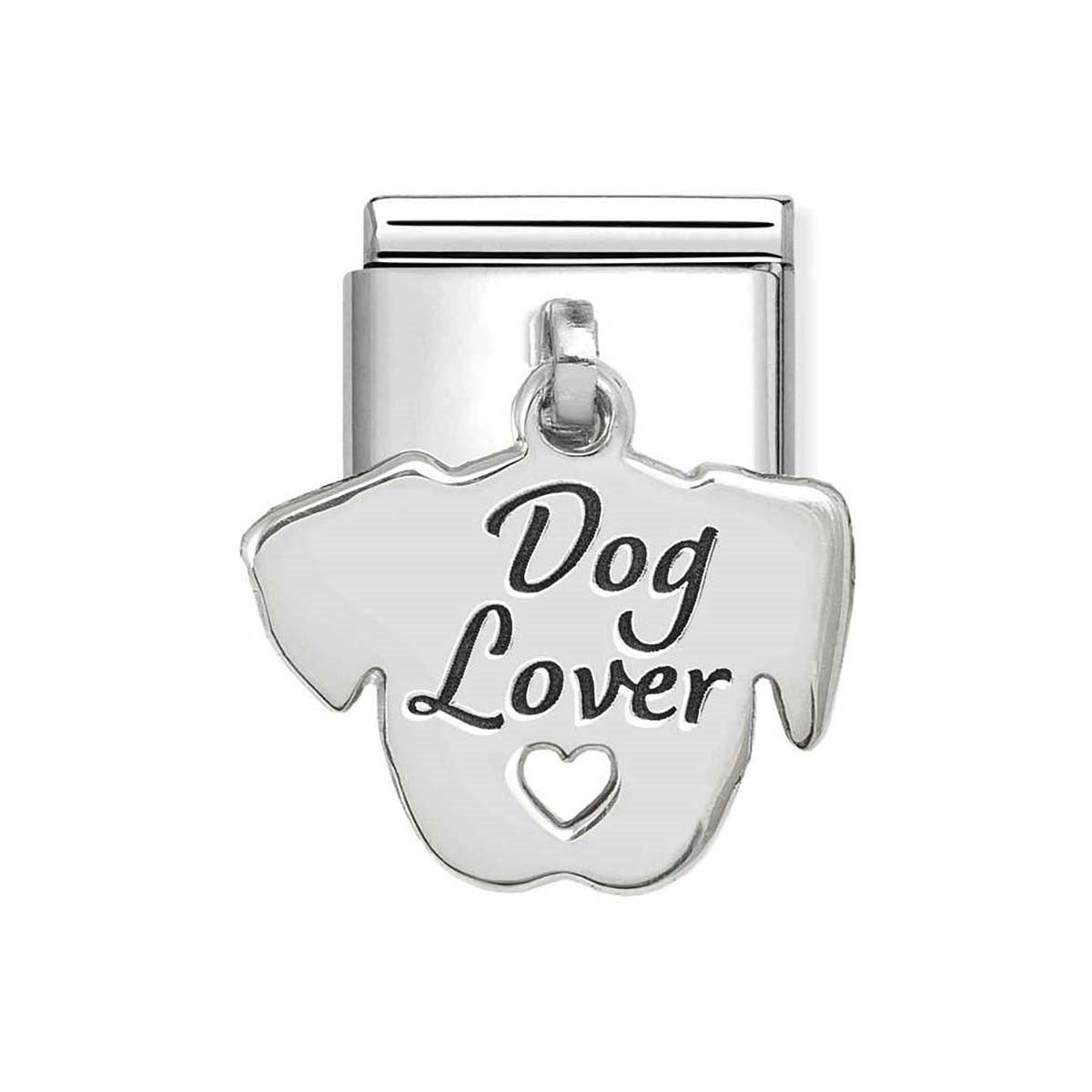 Nomination Silver Dog Lover Face Charm