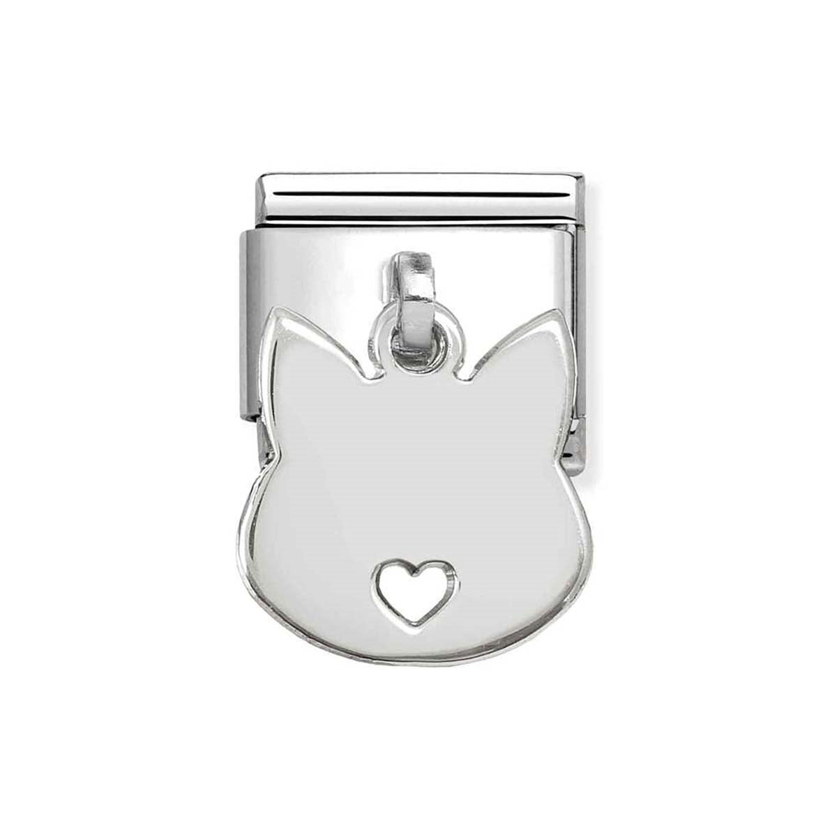 Nomination Silver Cat Pendant Charm