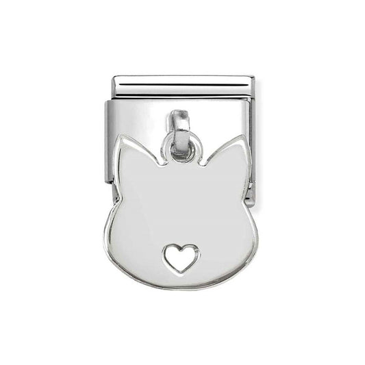 Nomination Silver Cat Pendant Charm