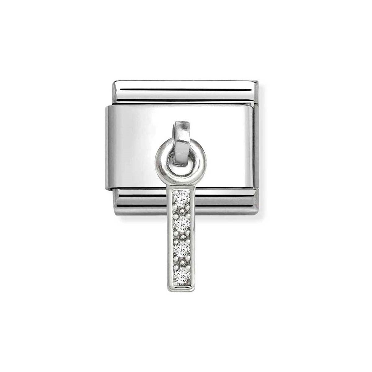 Nomination Silver CZ Dangle I Charm