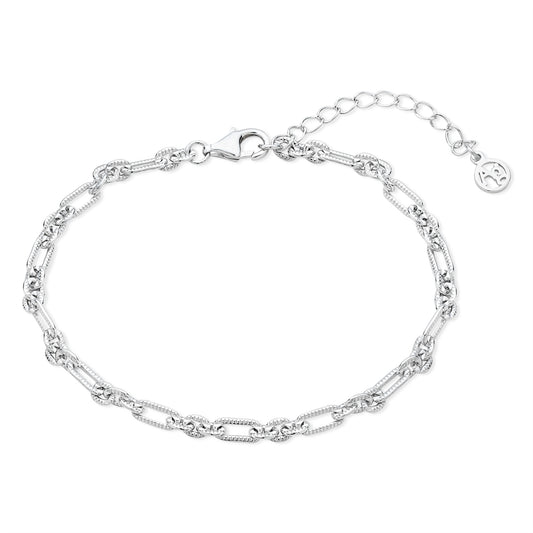 Argento Silver Ridge Chain Bracelet