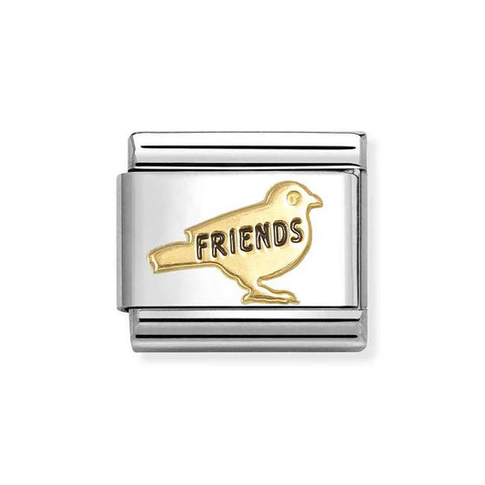 Nomination Gold Friends Bird Charm