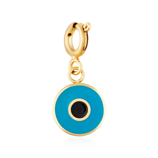 Over & Over Gold 14k Plated Evil Eye Charm