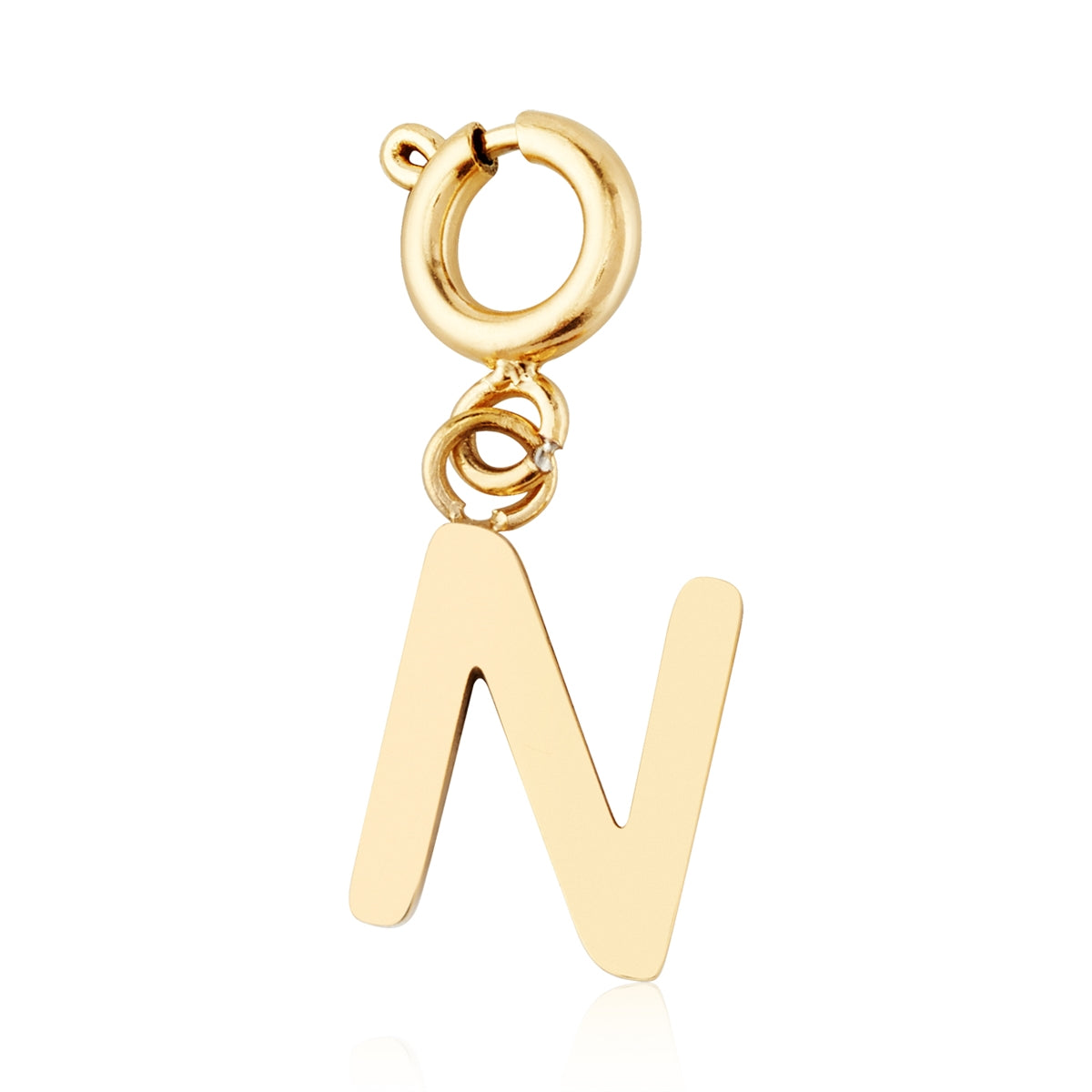Over & Over Gold 14k Plated Initial Charm