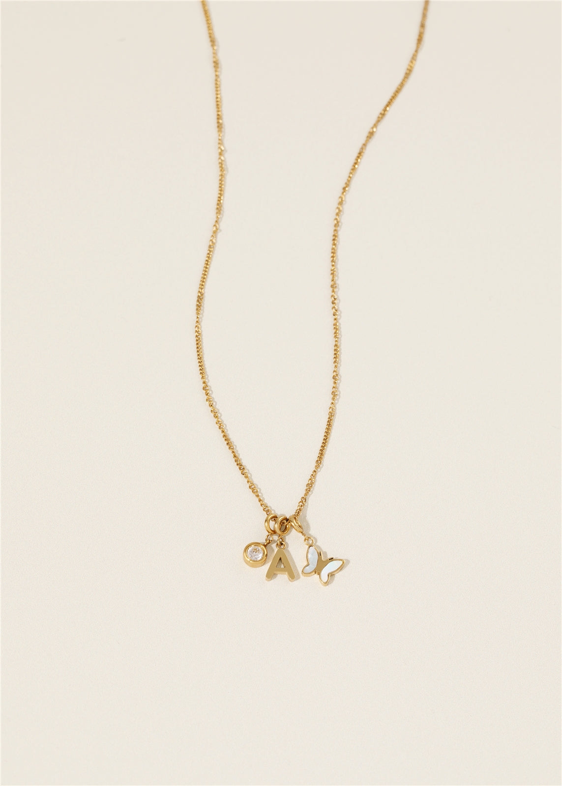 Over & Over Gold 14k Plated Initial Charm