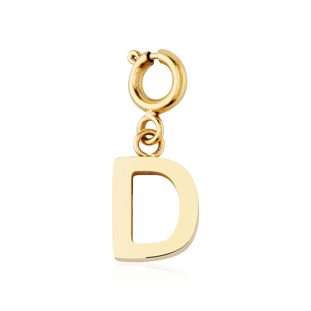 Over & Over Gold 14k Plated Initial Charm