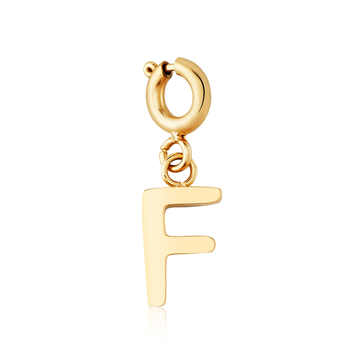 Over & Over Gold 14k Plated Initial Charm