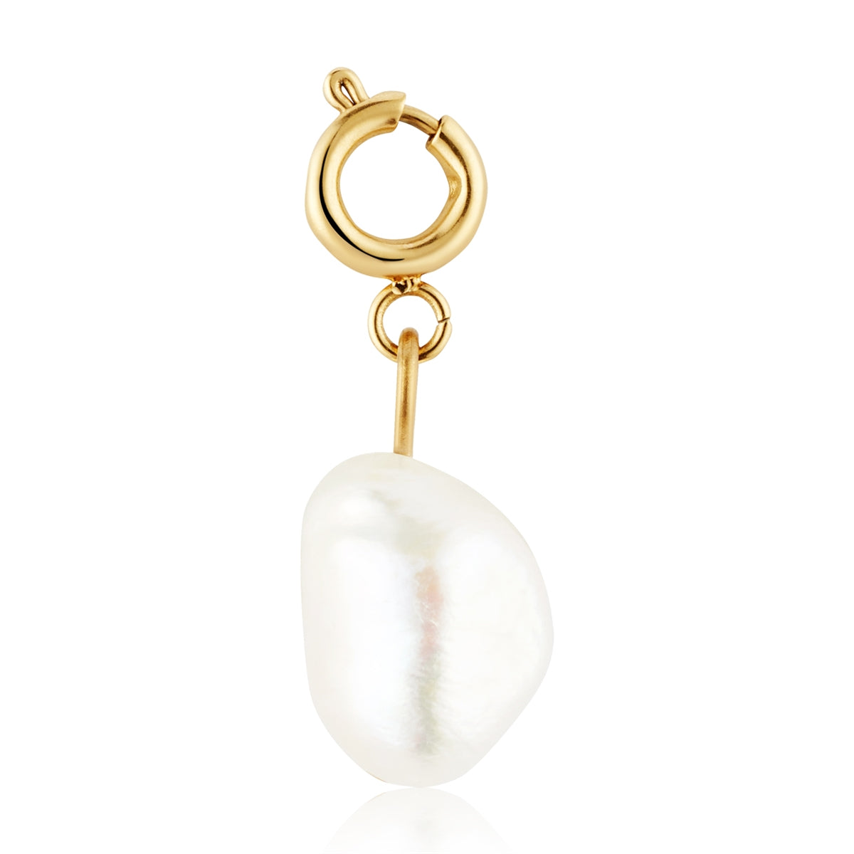Over & Over Gold 14k Plated Pearl Charm