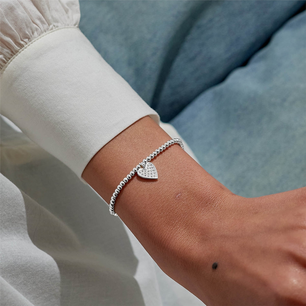 Joma A Little Season To Sparkle Heart Bracelet