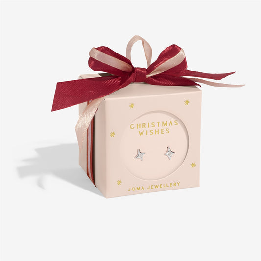 Joma Boxed Bauble Christmas Wish Star Studs