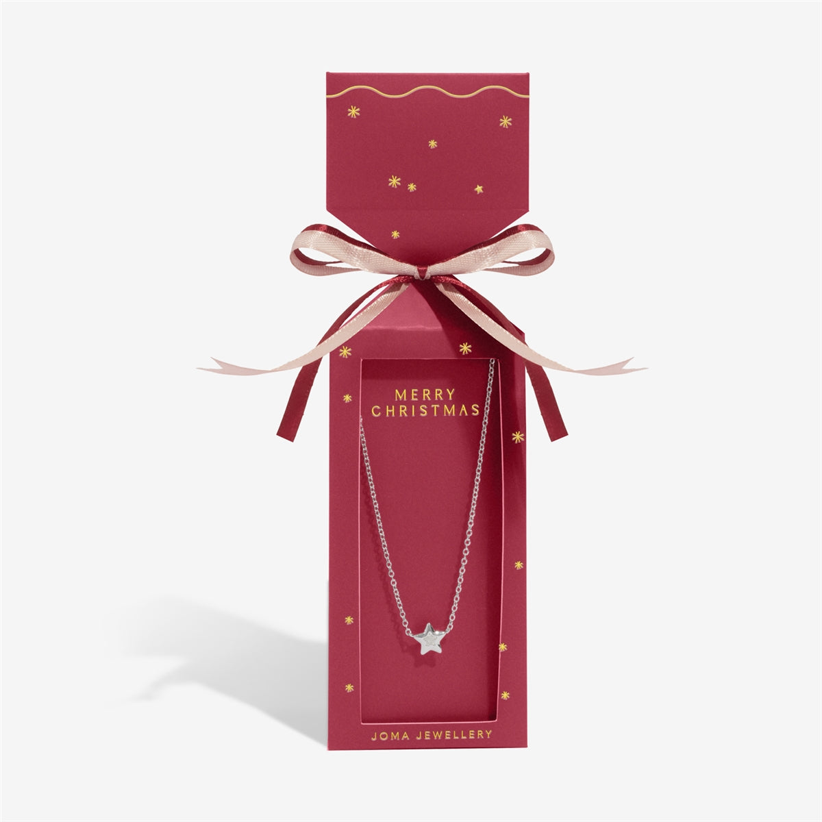 Joma Boxed Christmas Cracker Star Necklace