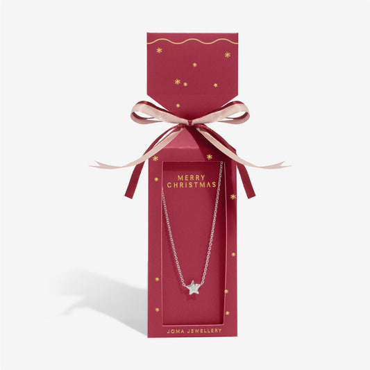 Joma Boxed Christmas Cracker Star Necklace