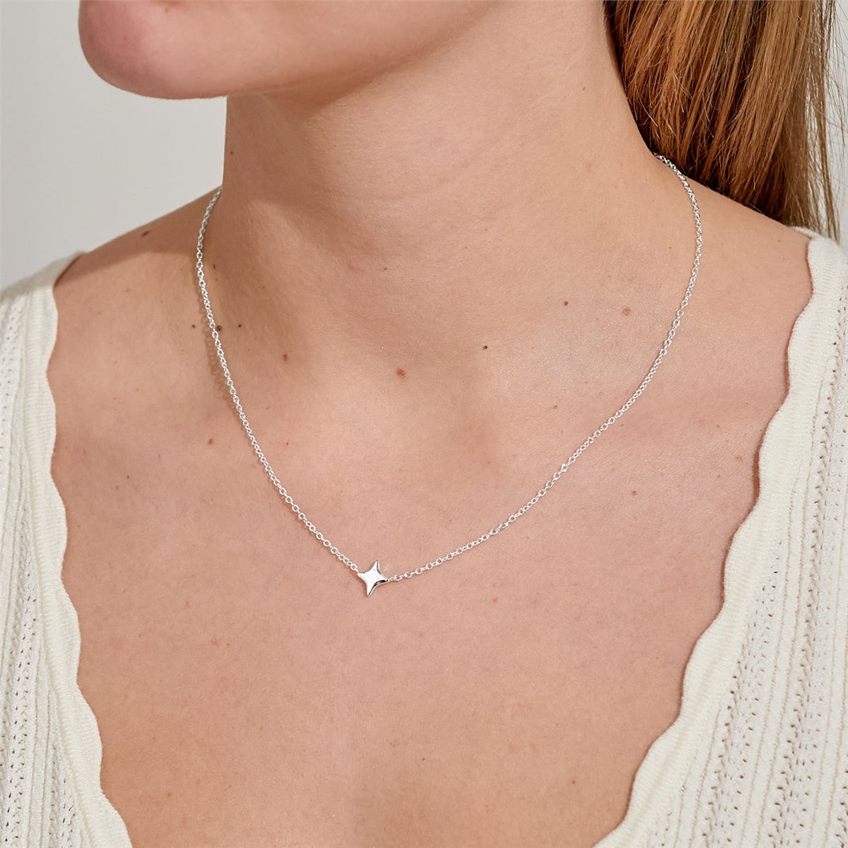 Joma Boxed Christmas Cracker Wishes Star Necklace