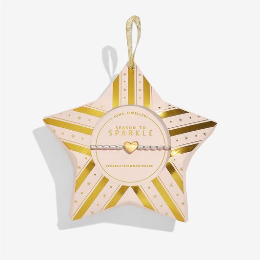 Joma Boxed Star Bauble Season To Sparkle Heart Bracelet