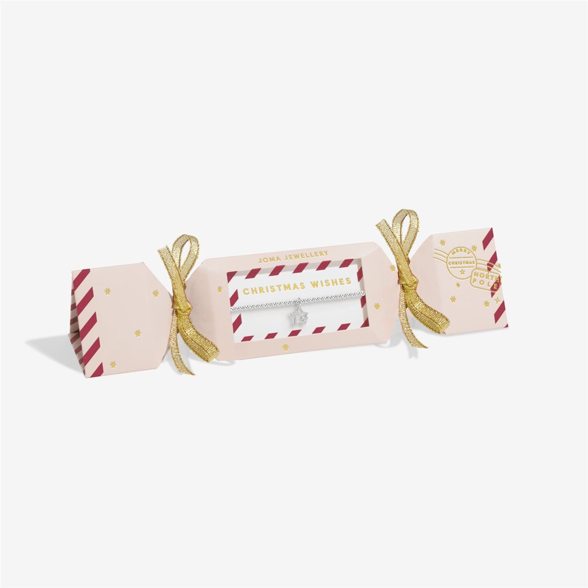 Joma Boxed Christmas Cracker Christmas Wishes Star Children's Bracelet