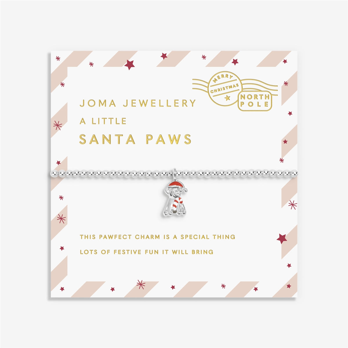 Joma A Little Christmas Santa Paws Children's Bracelet