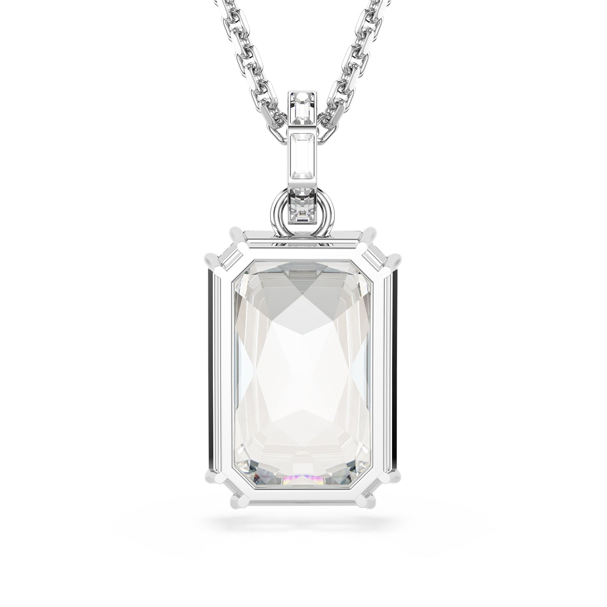 Swarovski Silver Millenia White Octagonal Pendant Necklace