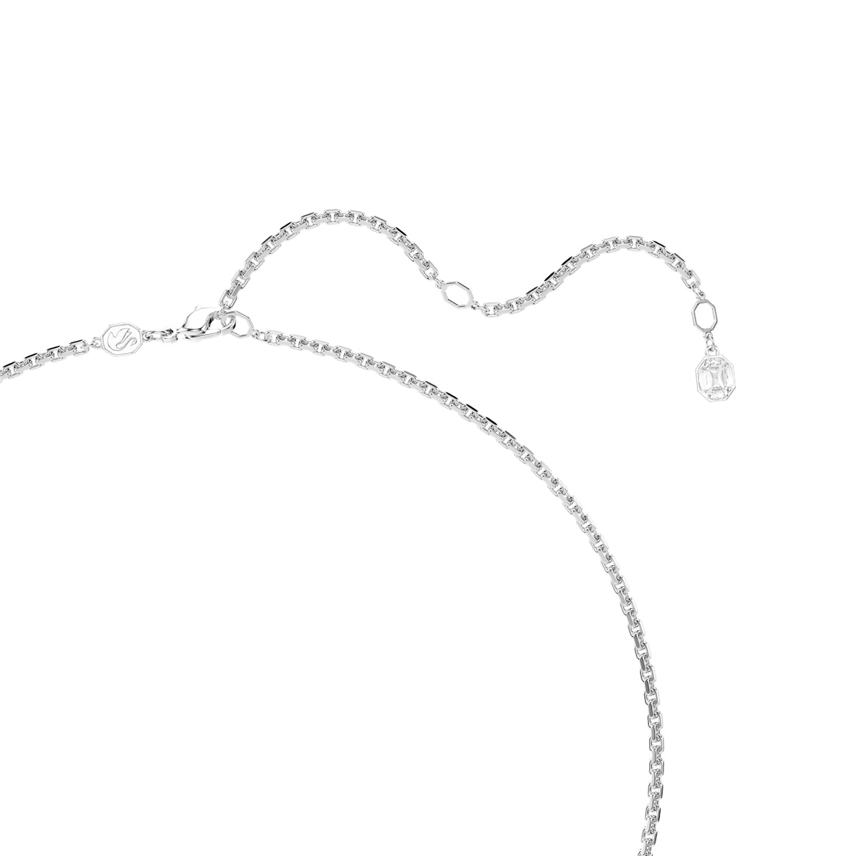 Swarovski Silver Millenia White Octagonal Pendant Necklace