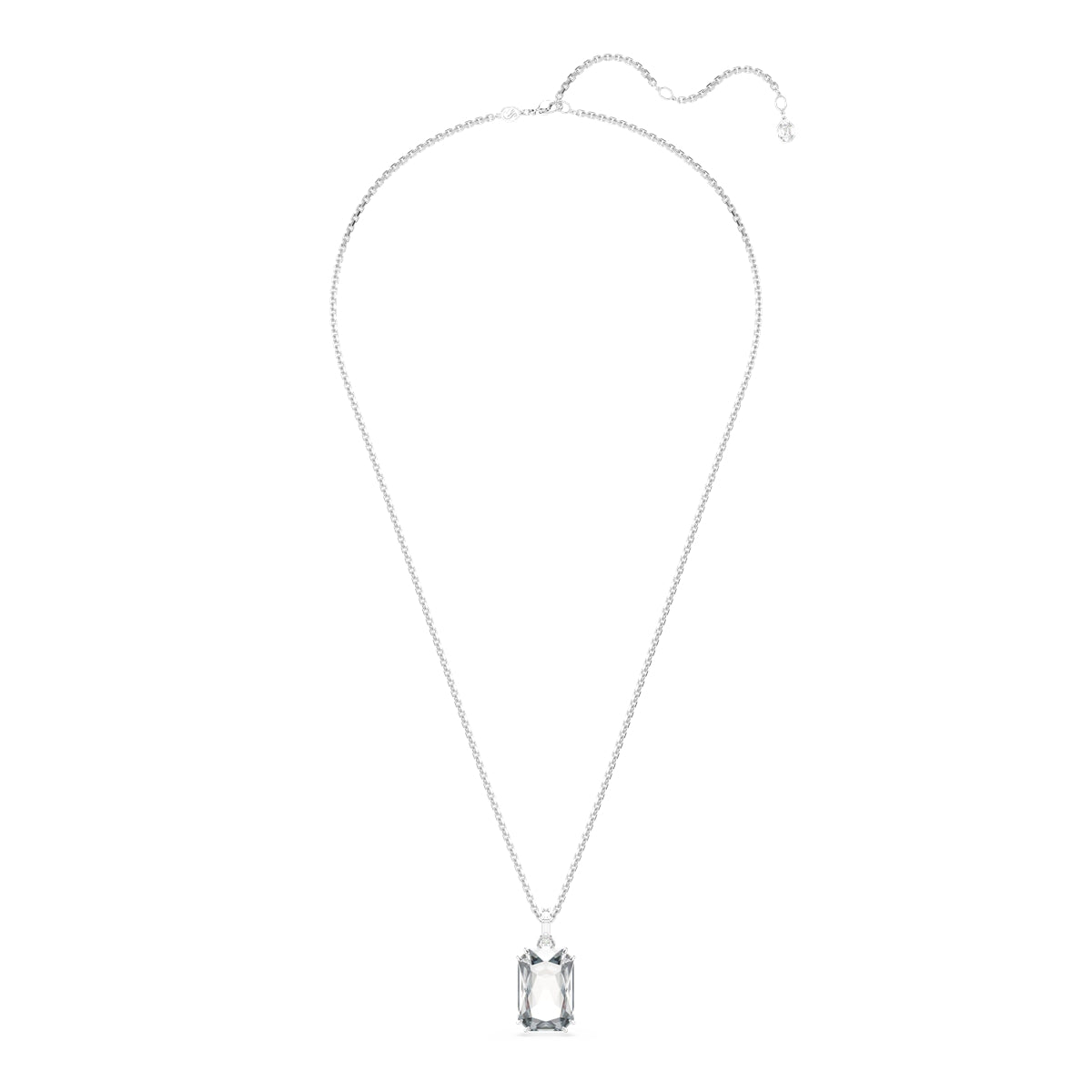 Swarovski Silver Millenia White Octagonal Pendant Necklace