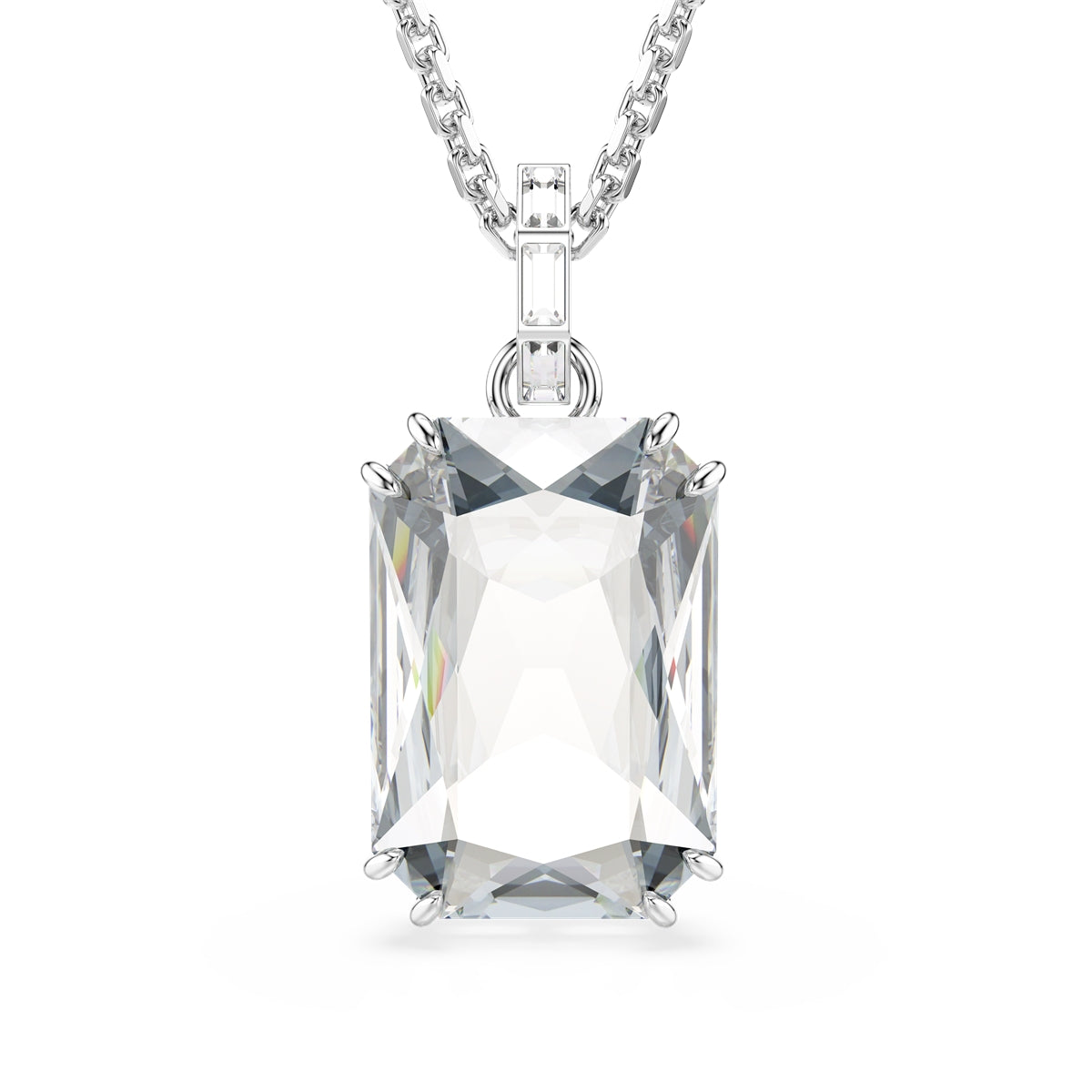Swarovski Silver Millenia White Octagonal Pendant Necklace