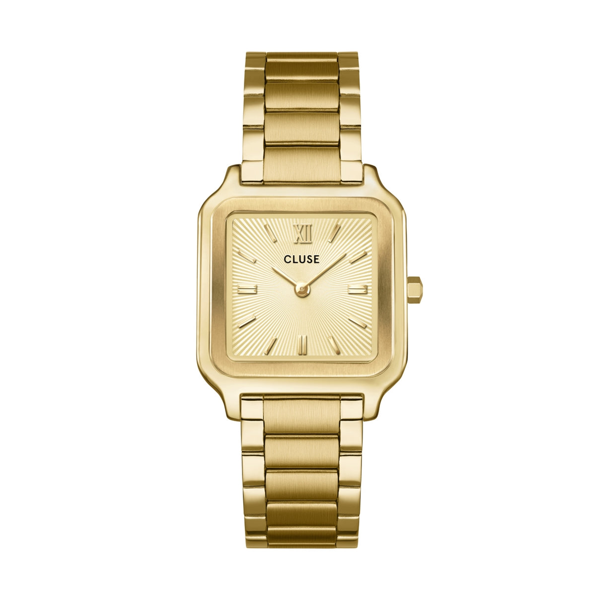 CLUSE Gold Gracieuse Sunray Textured Watch