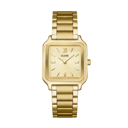 CLUSE Gold Gracieuse Sunray Textured Watch