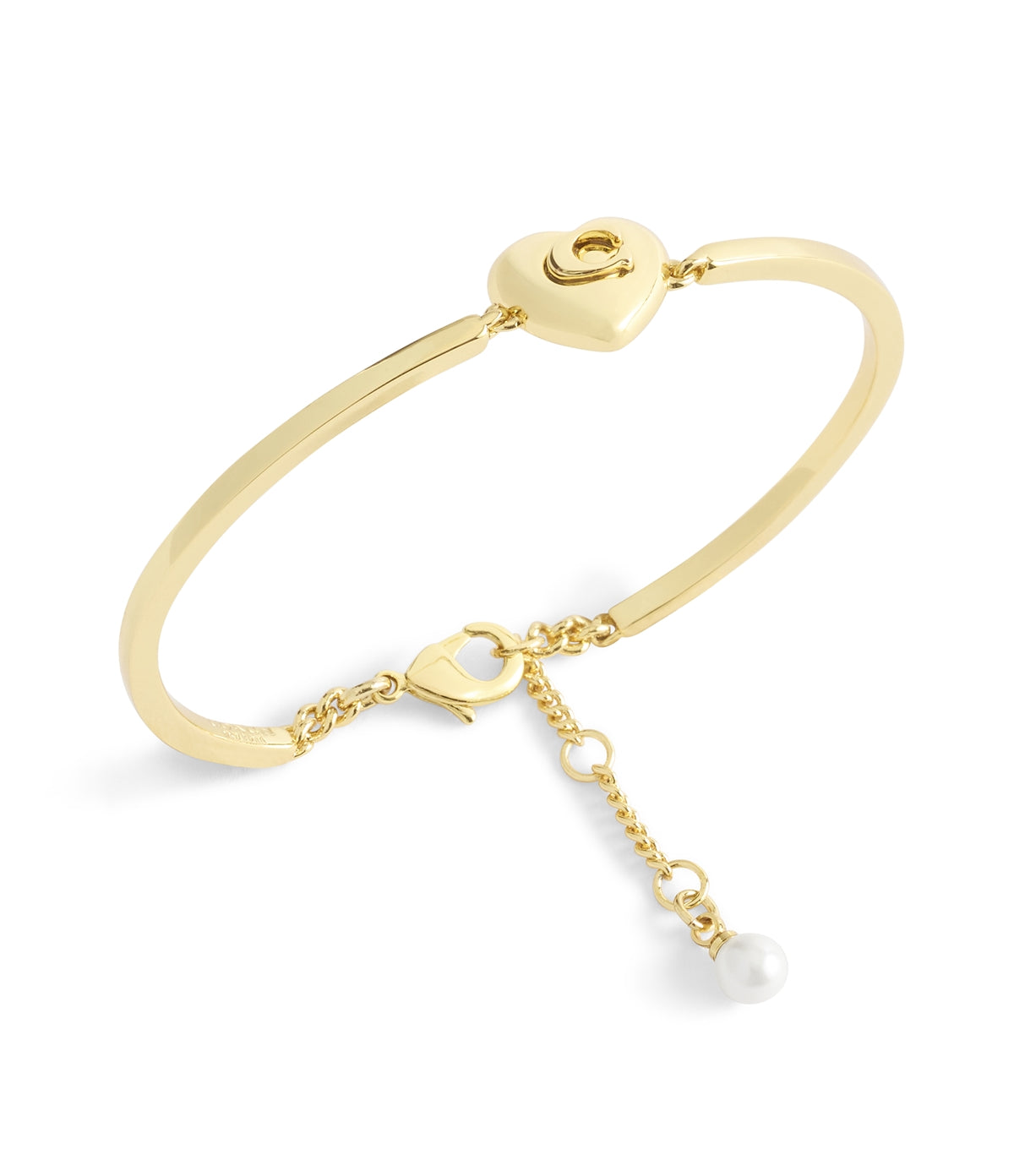 Coach Gold C Heart Bangle