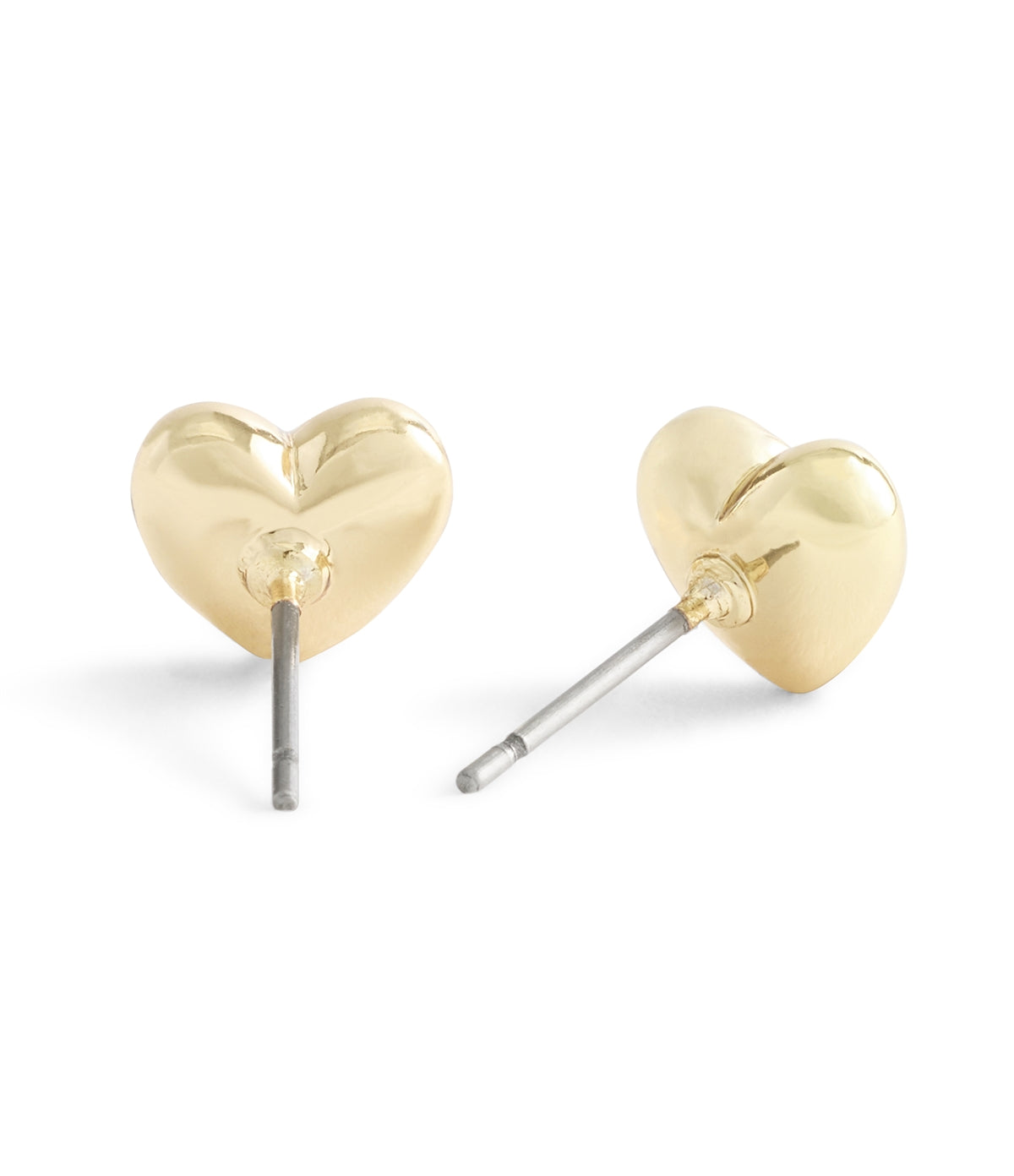 Coach Gold C Heart Studs