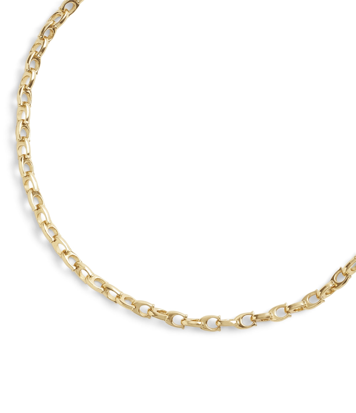 Coach Gold C Link Chain Flex Choker