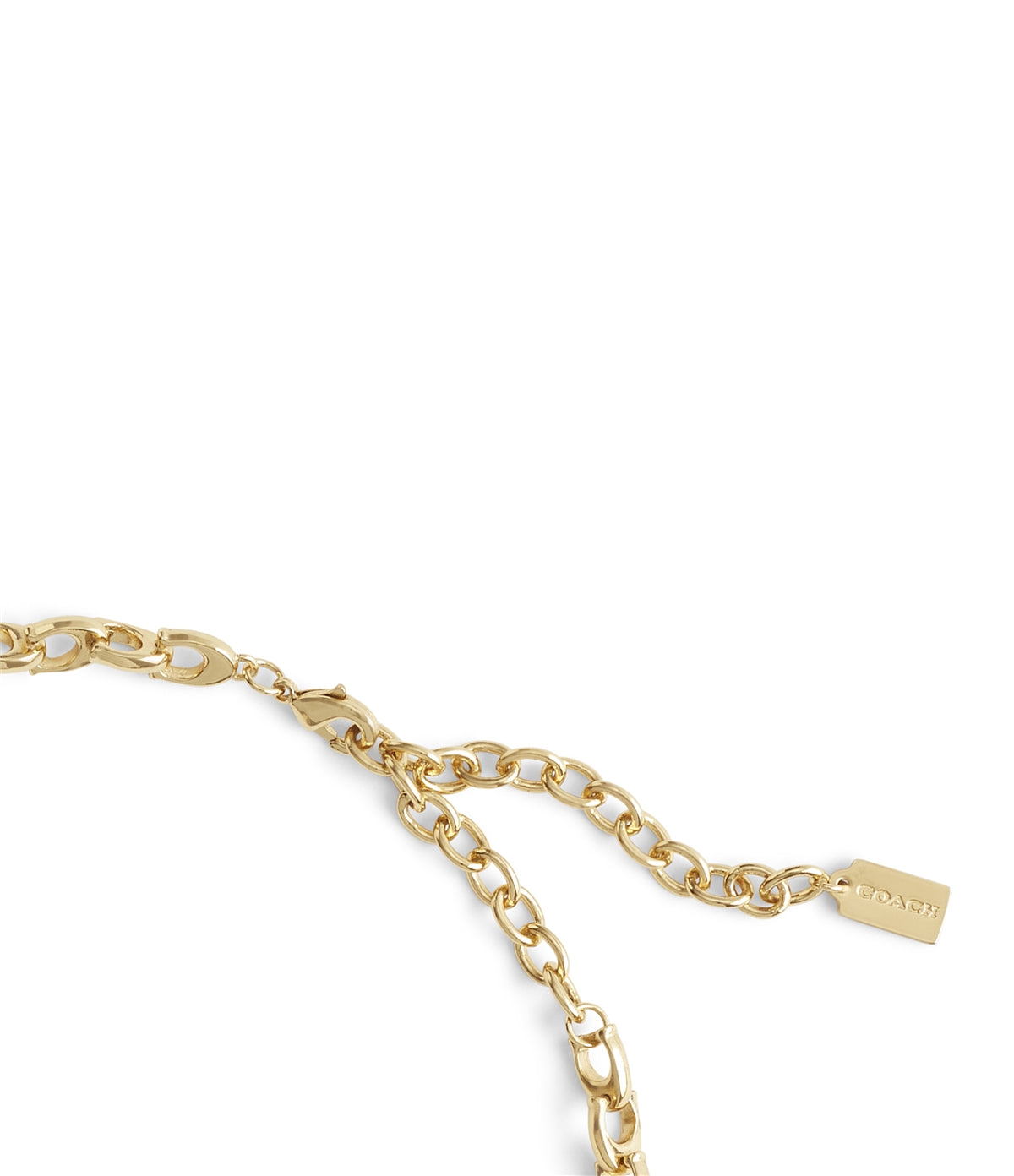 Coach Gold C Link Chain Flex Choker