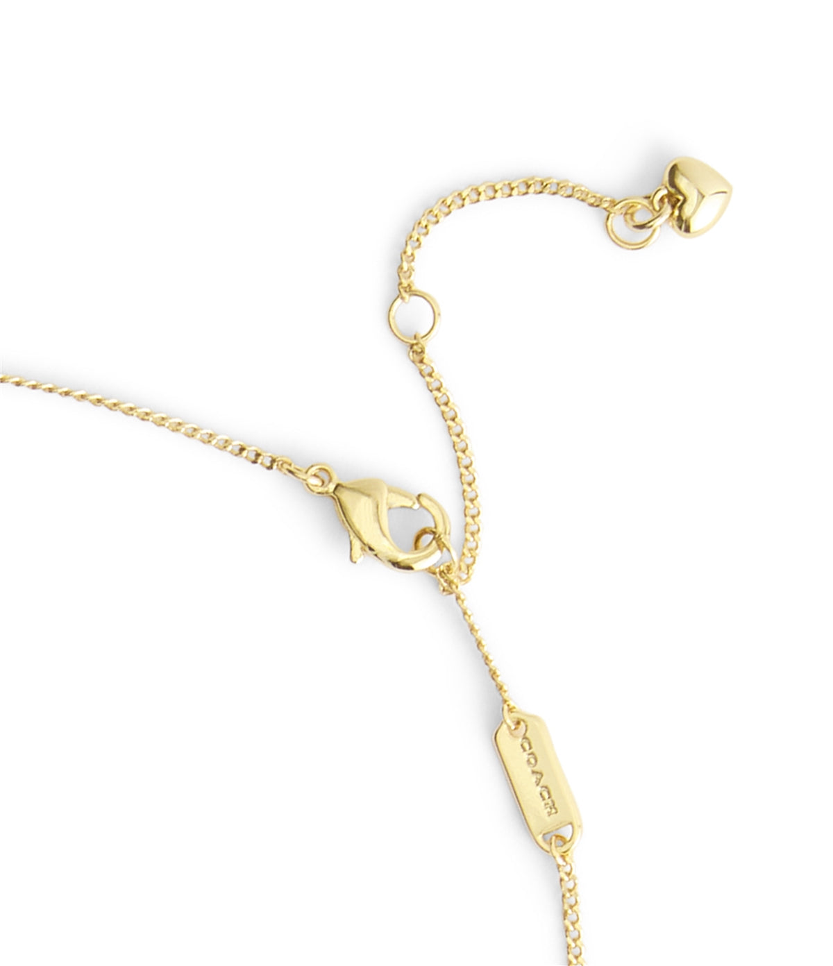 Coach Gold Cat Pearl Necklace