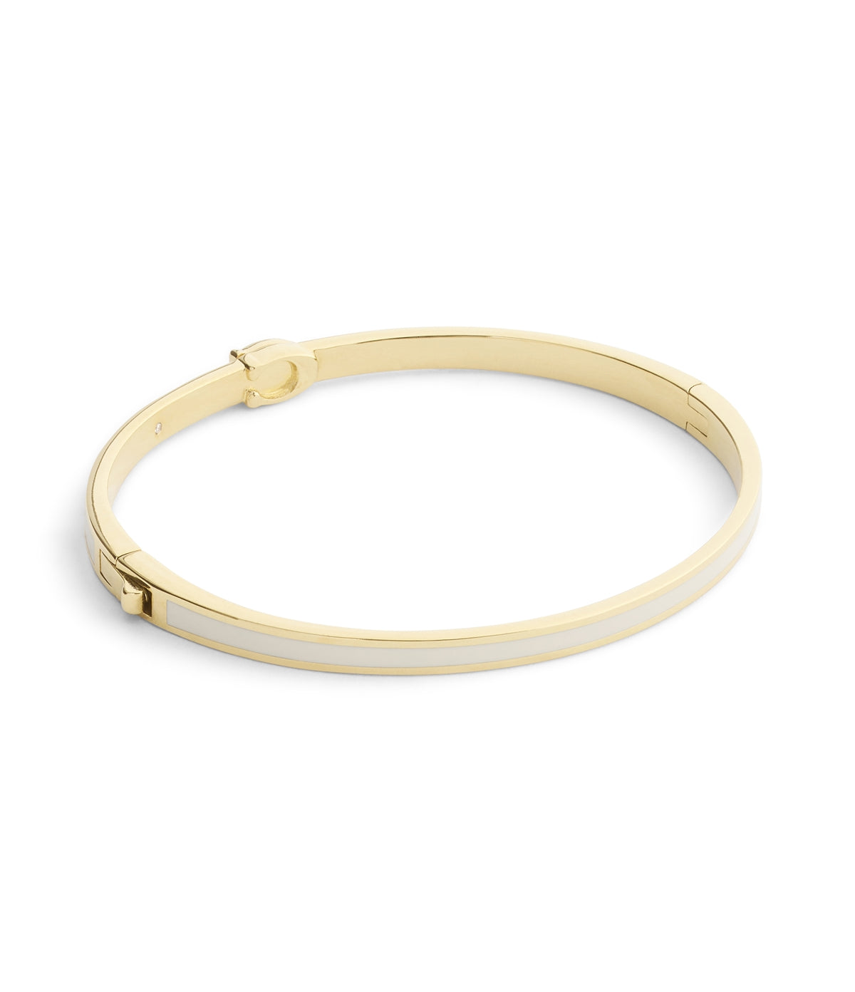 Coach Gold Chalk C Logo Boxed Bangle
