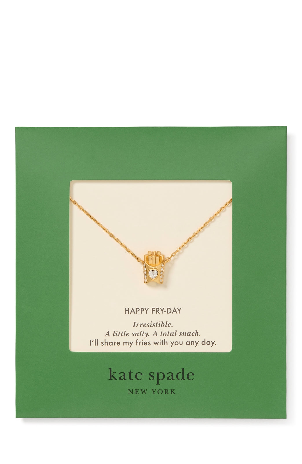 Kate Spade New York Gold Gifting FryDay CZ Necklace