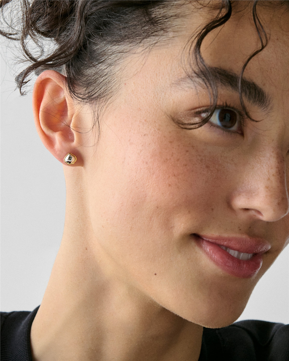 Kate Spade New York Gold Mix Domed Sculpted Spade Studs