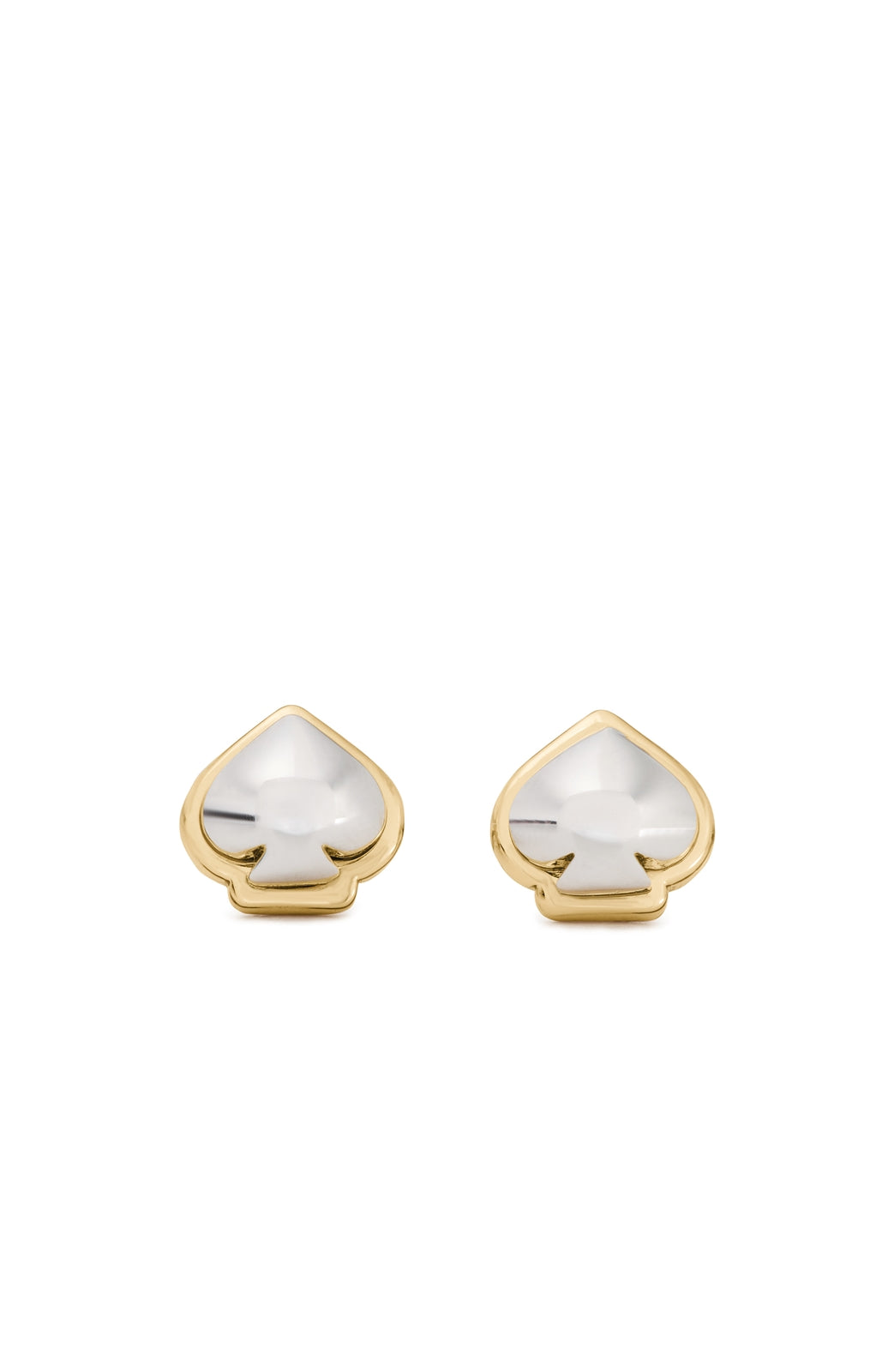 Kate Spade New York Gold Mix Domed Sculpted Spade Studs