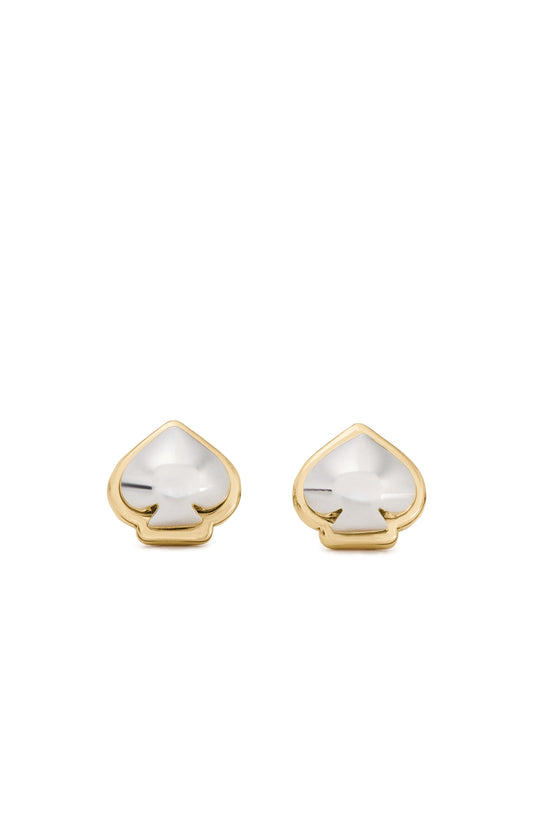 Kate Spade New York Gold Mix Domed Sculpted Spade Studs