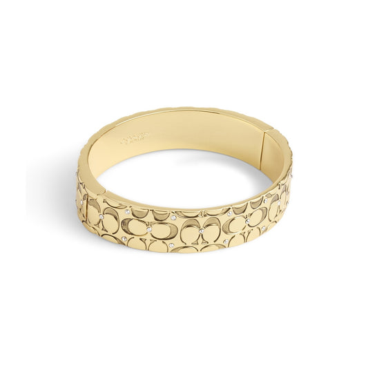 Coach Gold Quilted Bangle