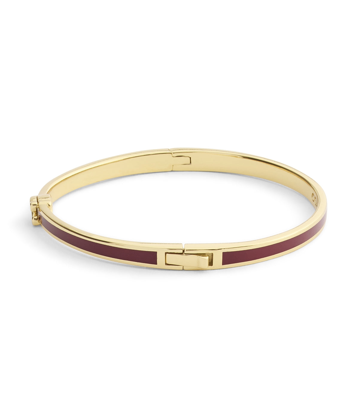 Coach Gold Red C Logo Boxed Bangle
