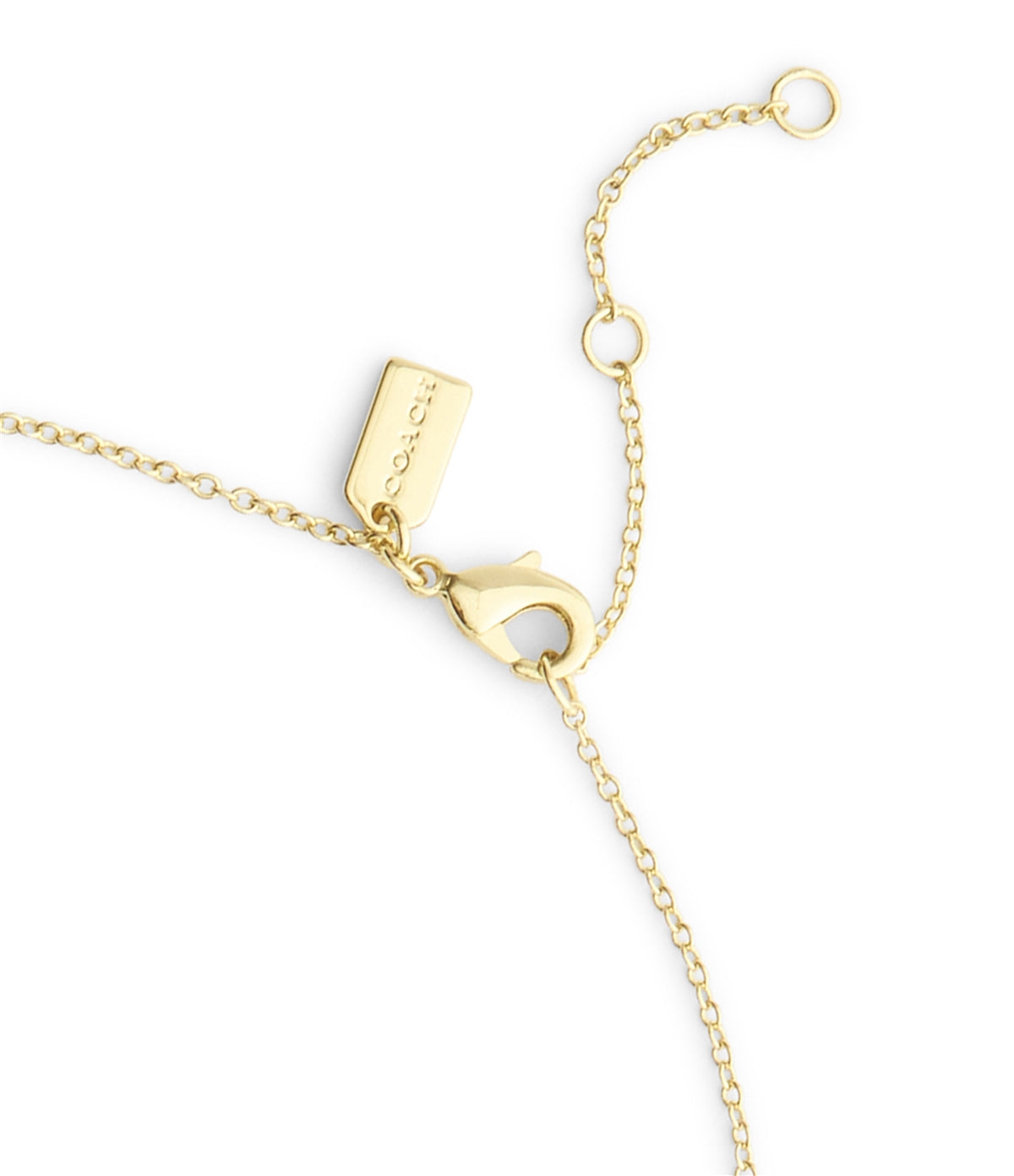 Coach Gold Red Cherry Boxed Stud and Necklace Set