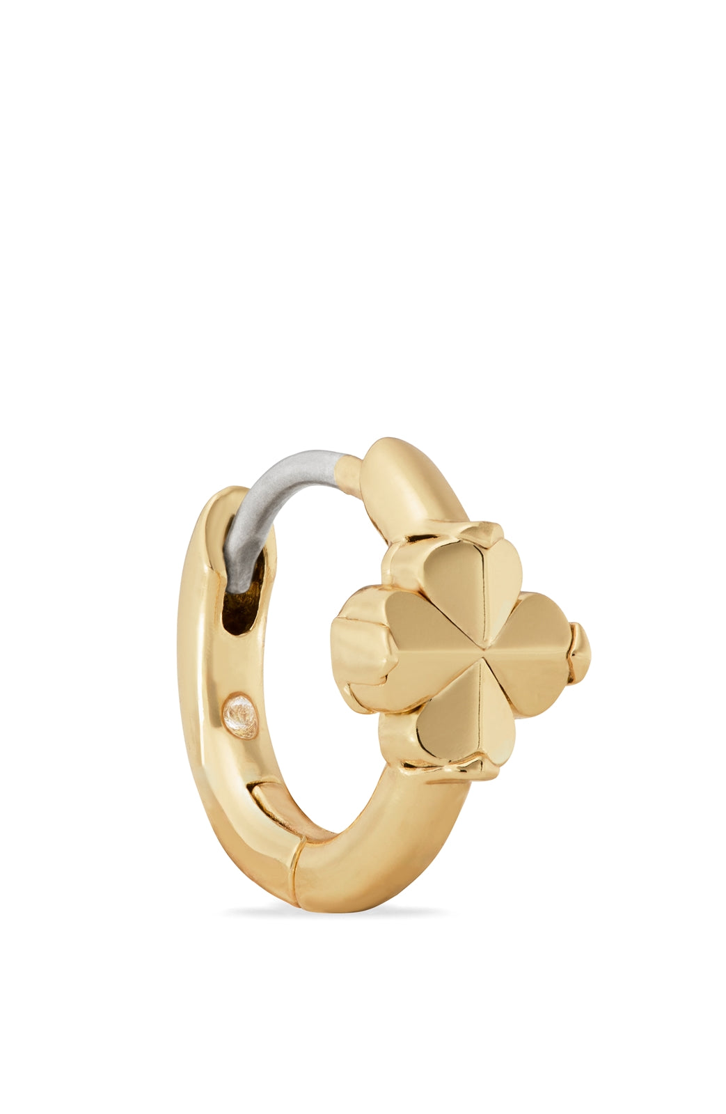 Kate Spade New York Gold Spade Flower Huggies