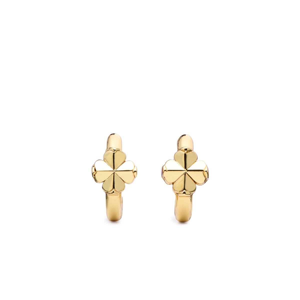 Kate Spade New York Gold Spade Flower Huggies