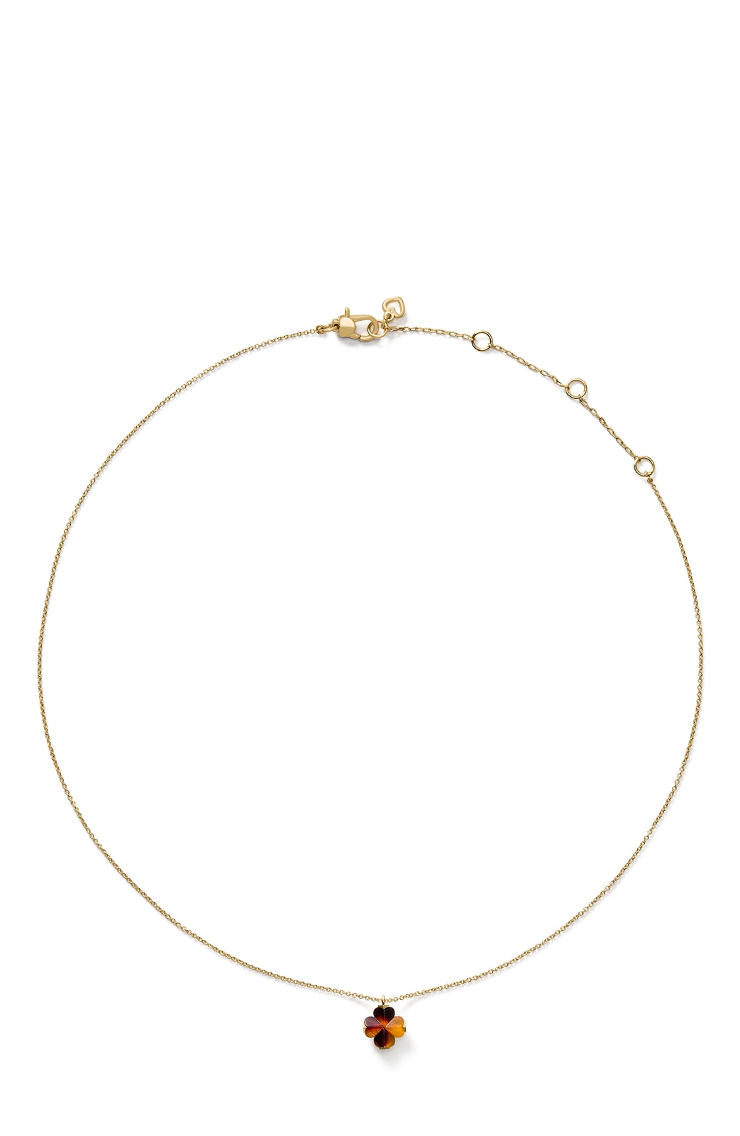 Kate Spade New York Gold Spade Flower Tortoise Shell Necklace