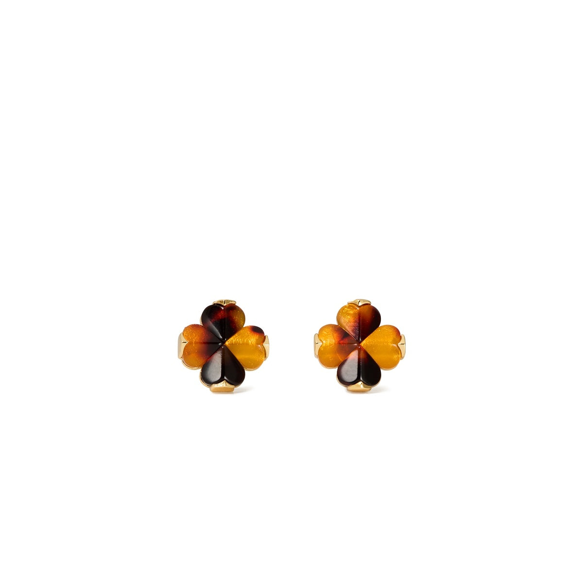 Kate Spade New York Gold Spade Flower Tortoise Shell Studs
