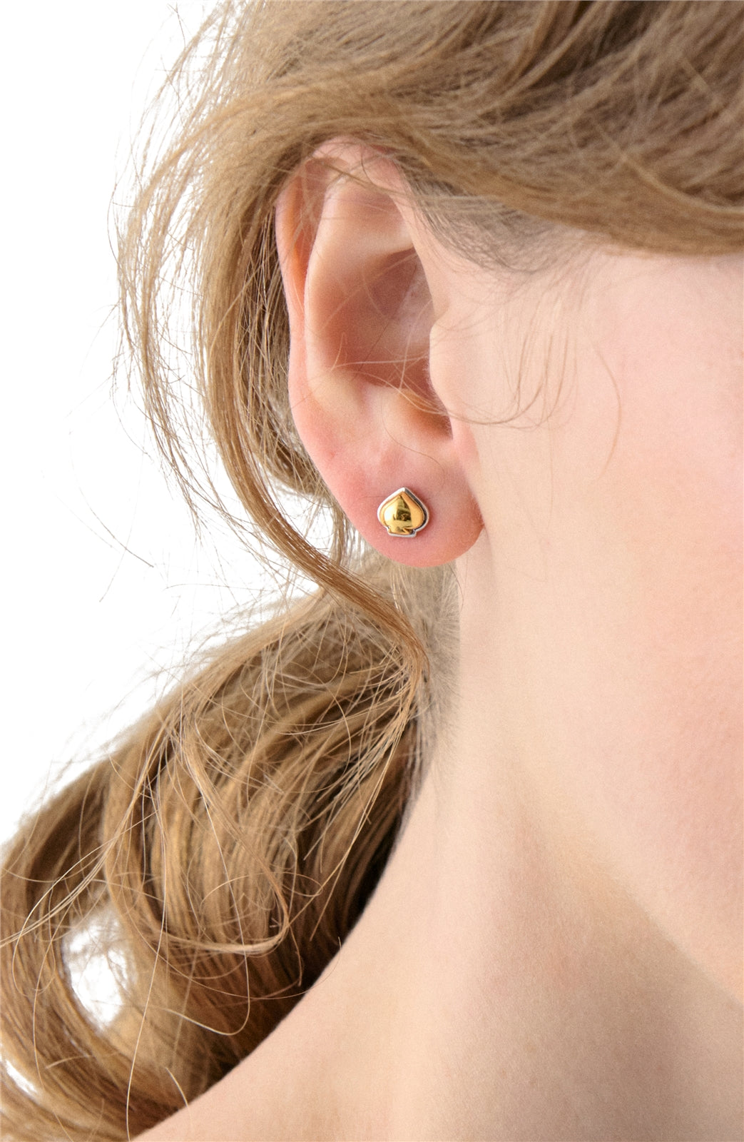 Kate Spade New York Silver Mix Domed Sculpted Spade Studs