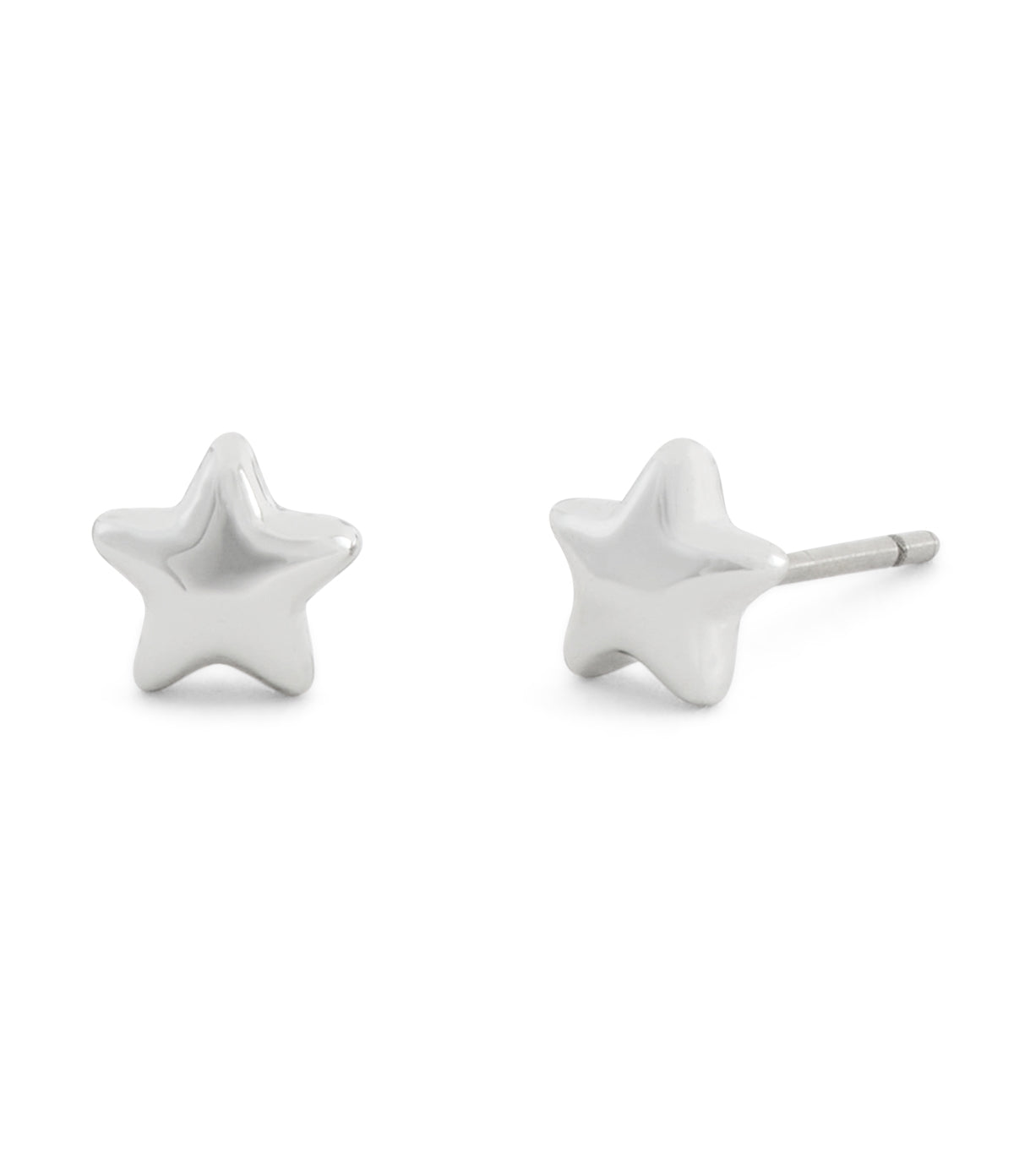 Coach Silver Star Crystal Boxed Studs and Necklace Set