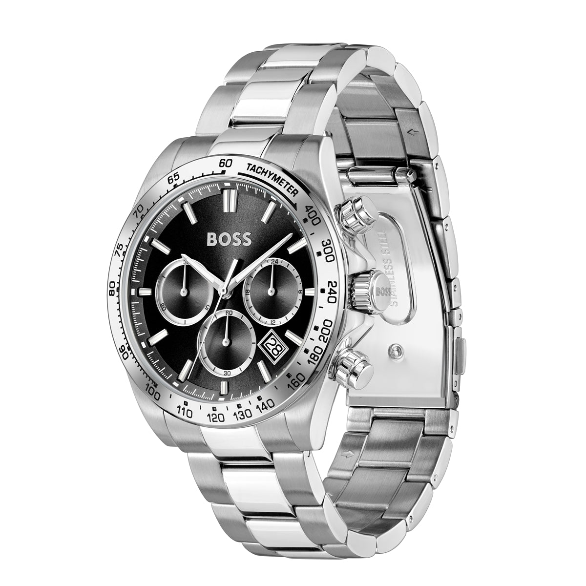 Boss Hero 2.0 Chronograph Quartz Black Silver Watch